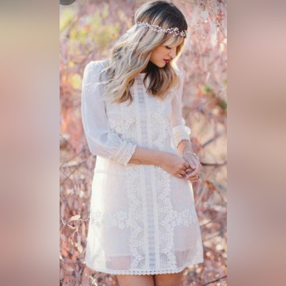 BHLDN Madeleine Fig wedding dress size 14